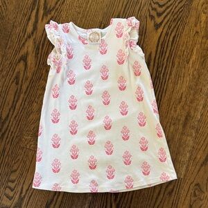 Floral Print Ruffle Sleeve Dress